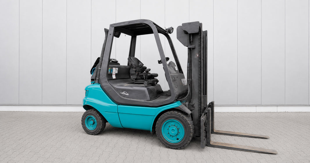 Linde H20-H35 (351 series) forklift in teal — replacement parts guide