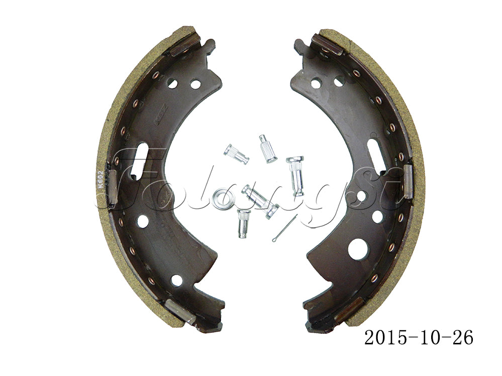 C-K2-13207-73025 brake shoe pair with included pins and nails